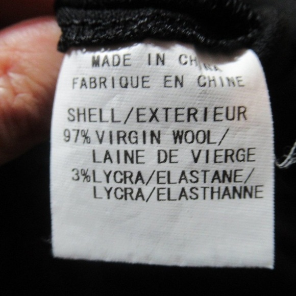 Relisted Helmet Lang black 97% virgin wool pant size 8 - Picture 9 of 11